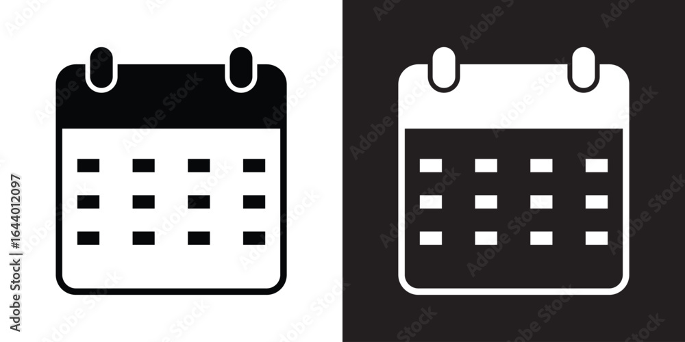 Poster calendar day icon. simple calendar line icon element. outline symbol design. calendar icon vector il