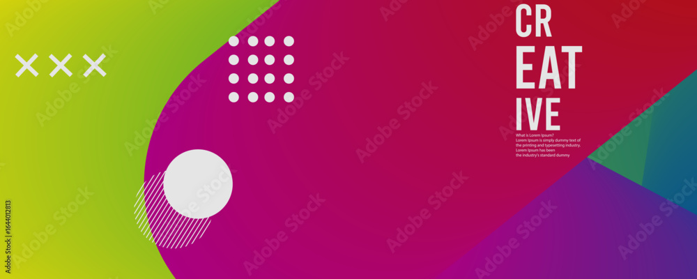 Aufkleber 3d abstract gradient geometric shape circle background. modern futuristic background. can be use for