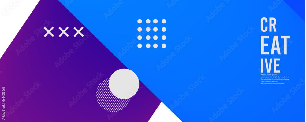 Poster 3d abstract gradient geometric shape circle background. modern futuristic background. can be use for