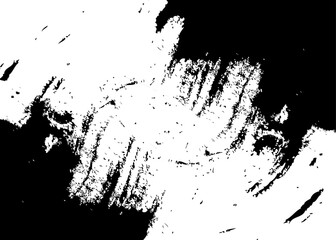 Vector brush strokes grunge isolated on white background black paint splatter on a transparent white background.