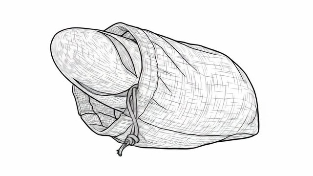 Drawstring bag illustration design