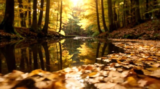 Autumnal Forest Brook