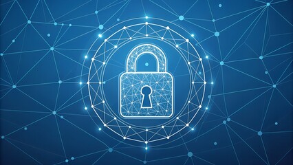 Digital padlock with network connections for cybersecurity and data protection
