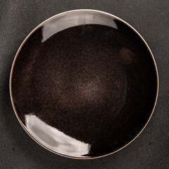 Plate black tableware empty dinnerware ready to serve dishes ready to serve dishes dinnerware...