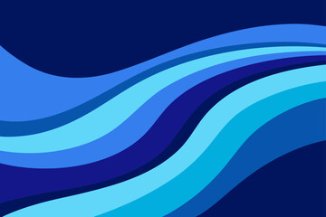 Abstract Blue Waves Background Design Modern Technology Corporate Presentation