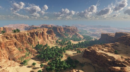 Transformation of Desert Landscape into Lush Green Zone through Innovative Terraforming Solutions for Climate Change