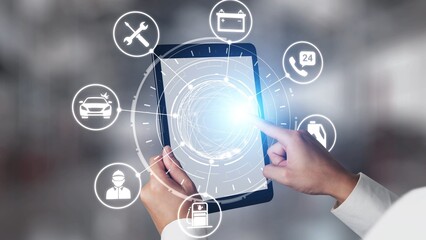 Car service and insurance provide vehicle maintenance, car insurance coverage claim app, and safety. Mobile car service and insurance, cost estimate, driver user gain confidence and protection. Spire