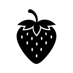 Simple strawberry logo icon vector