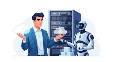Cloud Computing Solutions with Human-AI Collaboration for Data Management and Processing