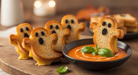 Adorable Ghostly Grilled Cheese Snacks Perfect for Halloween Parties