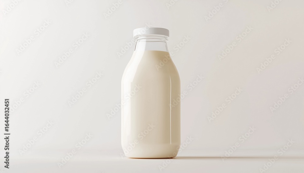 Poster labeling milk: the process of putting a label on milk containers or bottles to provide important inf