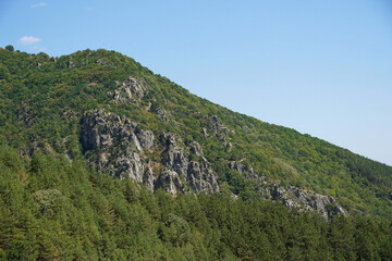 Naklejka premium mountain landscape nature forest stones rocks Balkans Bulgaria