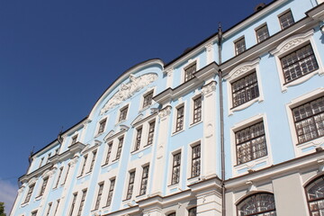A historical low-rise building in the city of Saint Petersburg.