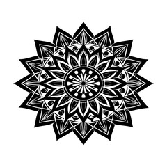 A set of detailed vector snowflake ornaments for a cold winter holiday design