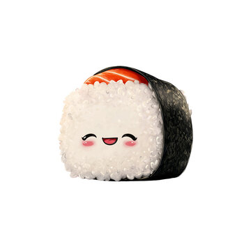 Kawaii Smiling Sushi Roll &ndash; Cute Japanese Food Art