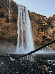 Seljalandsfoss, beautifull waterfall in southern Iceland