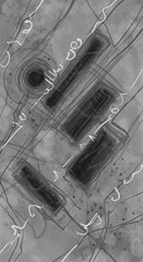 Abstract image for modern interior. The picture is painted by hand on a tablet. © neurostructure