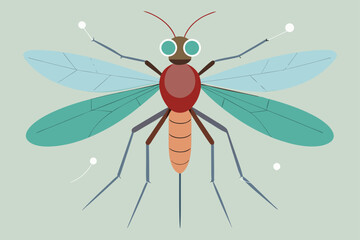 Fototapeta premium red bug vector illustration
