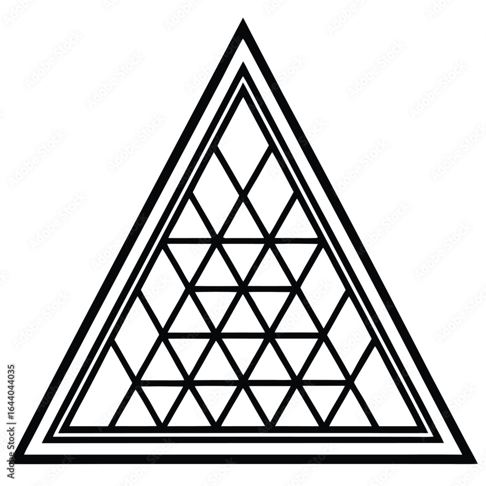 Aufkleber abstract geometric triangle pattern background with star symbol and 3d design elements