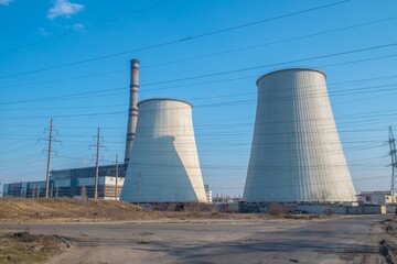 Obraz premium electric power plant in Ukraine