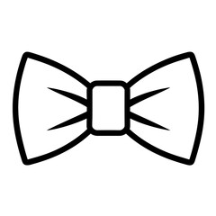 Bow Tie Formal Wear Vector Icon - Fashion, Style, and Event Symbol