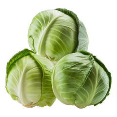 Fototapeta premium Fresh vegetable Cabbage isolated on white background 