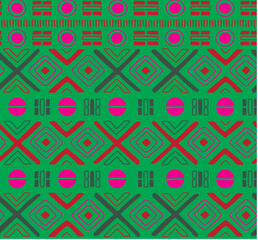 seamless pattern with geometric shapes