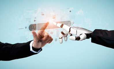 AI assisting search engine interface to find digital information, enhance SEO visibility, monitor...