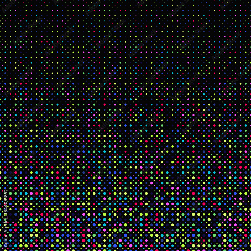 Aufkleber geometrical circle pattern background - abstract vector graphic design from dots