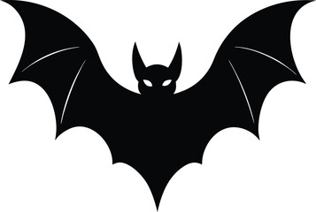 Flying Bat Silhouette Icon