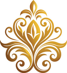 golden flourish ornament ornate vintage curls