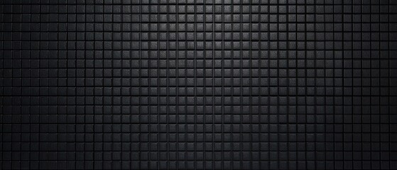 The elegant black textured wall with a modern square pattern design