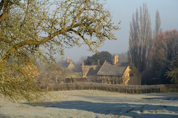 Cotswold village in winter