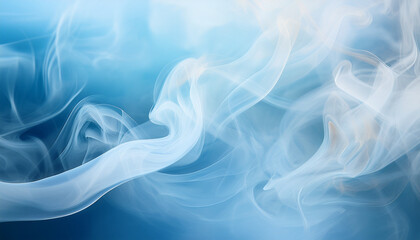 Fototapeta premium blue soft colored cigarette smoke and foggy background