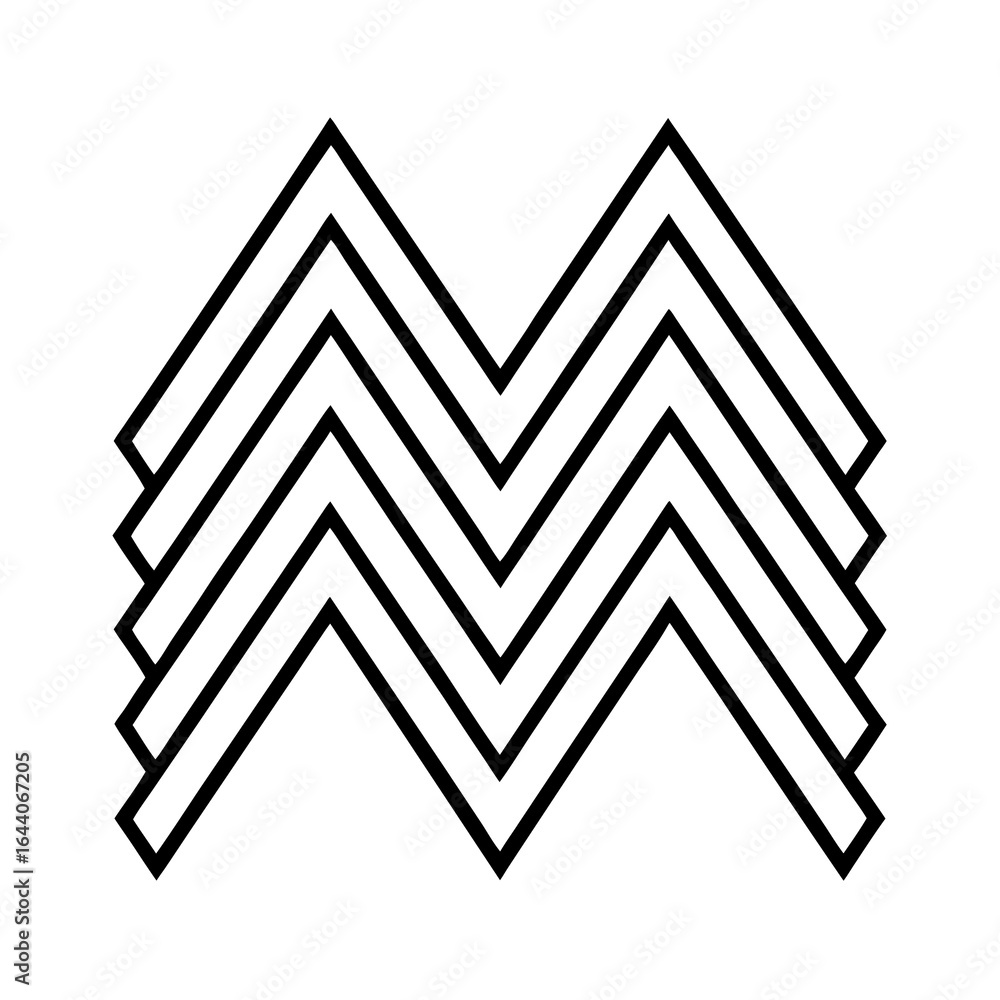 Poster abstract geometric seamless pattern icon with a business graph design concept for web and financial 