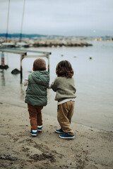children on the beach