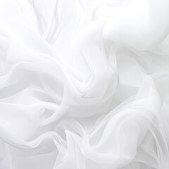 Obraz premium White fabric draped in soft folds