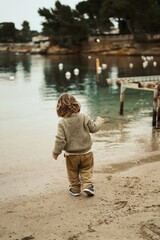 little boy on the beach