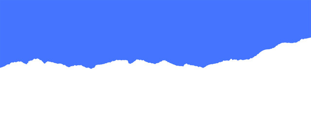 Ripped paper, jagged rectangle, torn paper border vector illustration	