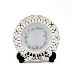 Decorative Plates On White Background