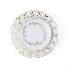 Decorative Plates On White Background