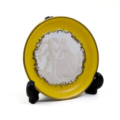 Decorative Plates On White Background