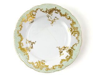 Decorative Plates On White Background