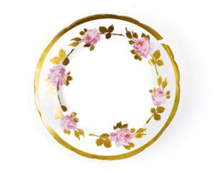 Decorative Plates On White Background