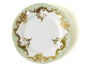 Decorative Plates On White Background