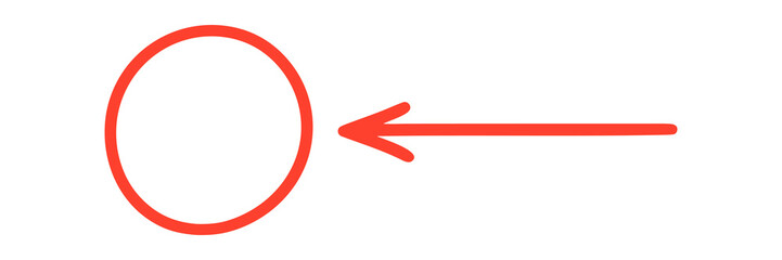 red arrow pointing circle png transparent highlight mark doodle