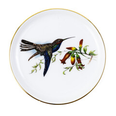 Decorative Plates On White Background