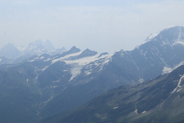 snow covered mountains