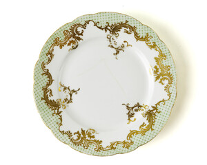 Decorative Plates On White Background