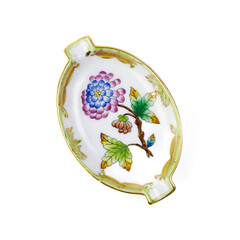 Decorative Plates On White Background